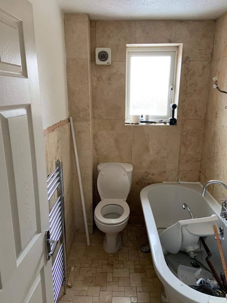 Bathroom refit for rental property in Bromsgrove helpfulplumber.co.uk